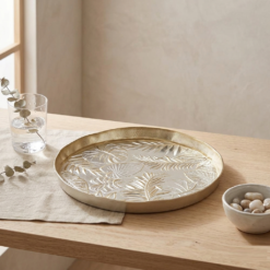 Alternative view of Karaca Decorative Tray 32 cm | Gold Leaf Pattern, 153.19.01.1551