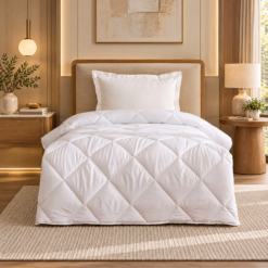 Karaca Home Microfiber Single Duvet 155 x 215 cm – White, 200.21.01.0866