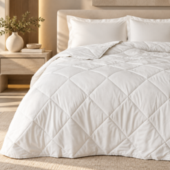 Karaca Home Microfiber Winter Single Duvet 155 x 215 cm – White, 200.22.02.0046