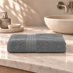 Karaca Home Aquasoft 100% Cotton Bath Towel – Anthracite | 85 × 150 cm, 200.21.01.0495