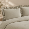 Karaca Home Pure Ruffle 100% Cotton King Size Duvet Cover Set – Sage, 200.22.05.0299 6 Karaca Home Pure Ruffle 100% Cotton King Size Duvet Cover Set – Sage, 200.22.05.0299 - Image 2