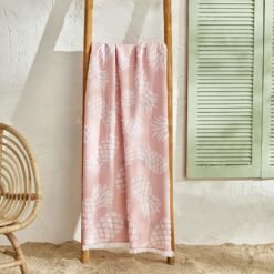 Karaca Home Pineapple Beach Towel 80×150 cm – Pink, 200.22.11.0323