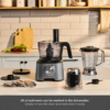 Karaca Mastermaid Power Multifunctional 10 in 1 Food Processor 2000W, Galaxy Grey, 8697918880828 7 1 3