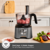 Karaca Mastermaid Power Multifunctional 10 in 1 Food Processor 2000W, Galaxy Grey, 8697918880828 9 2 3