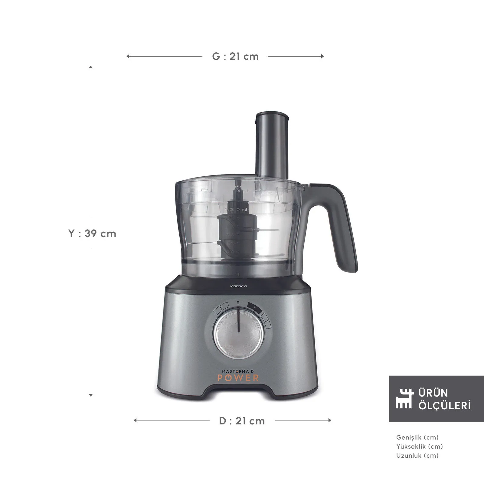 Karaca Mastermaid Power Multifunctional 10 in 1 Food Processor 2000W, Galaxy Grey, 8697918880828 6 Karaca Mastermaid Power Multifunctional 10 in 1 Food Processor 2000W, Galaxy Grey, 8697918880828 - Image 6
