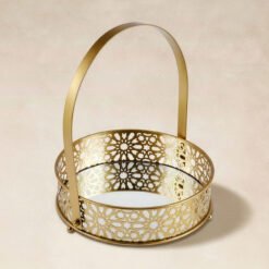 Karaca Home Sema Serving Tray – Gold, 8683650439561