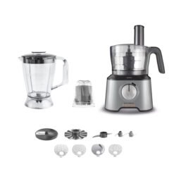 Karaca Mastermaid Power Multifunctional 10 in 1 Food Processor 2000W, Galaxy Grey, 8697918880828