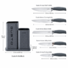 Karaca Gusto 12-Piece Knife & Kitchen Utensil Set with Block & Chopping Board – Grey, 153.03.08.2615 - Image 4