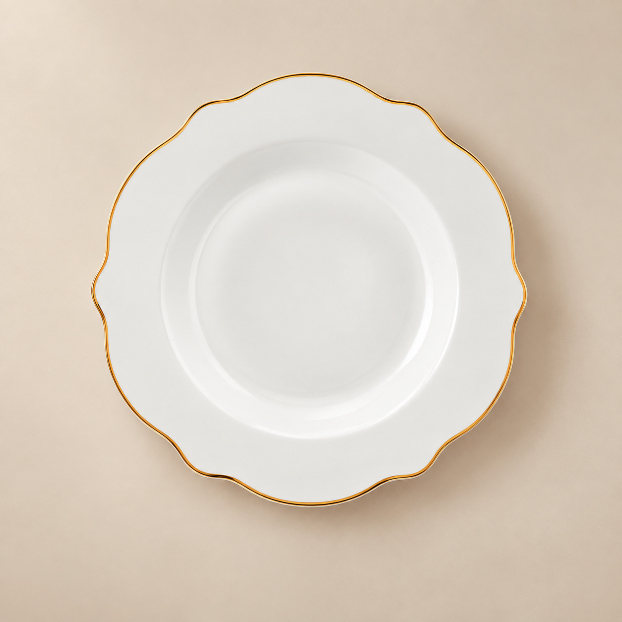 Karaca Daisy Gold Wave Shape Boat-Shaped 27-Piece Porcelain Dinner Set for 6, 153.03.08.3275 13 Karaca Daisy Gold Wave Shape Boat-Shaped 27-Piece Porcelain Dinner Set for 6, 153.03.08.3275 - Image 13