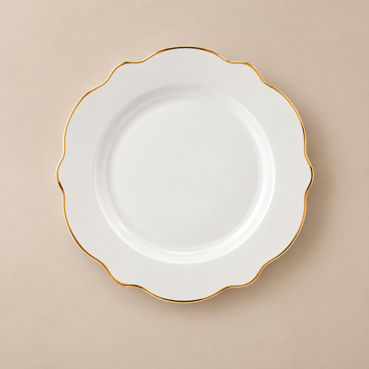 Karaca Daisy Gold Wave Shape Boat-Shaped 27-Piece Porcelain Dinner Set for 6, 153.03.08.3275 11 Karaca Daisy Gold Wave Shape Boat-Shaped 27-Piece Porcelain Dinner Set for 6, 153.03.08.3275 - Image 11