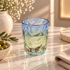 Karaca Glacier 6-Piece Beverage Glass Set 287 ml, Green/Blue, 153.03.08.4334