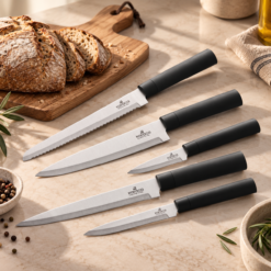 Alternative view of Karaca Burby Black Wood 14-Piece Serving & Knife Set, 153.03.09.0137