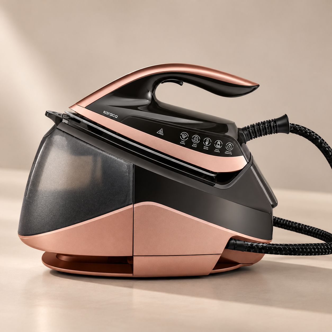 Karaca Suction Cup Smart Touch Steam Iron – Rosegold, 153.09.01.2961 11 Karaca Suction Cup Smart Touch Steam Iron – Rosegold, 153.09.01.2961 - Image 11
