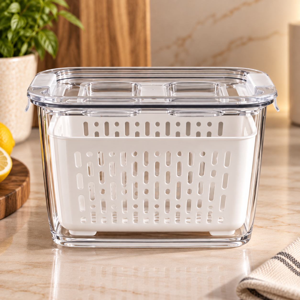 Karaca Citrus Vegetable & Fruit Storage Container M – 400 ml, 153.09.01.3673 3 Karaca Citrus Vegetable & Fruit Storage Container M – 400 ml, 153.09.01.3673 - Image 3
