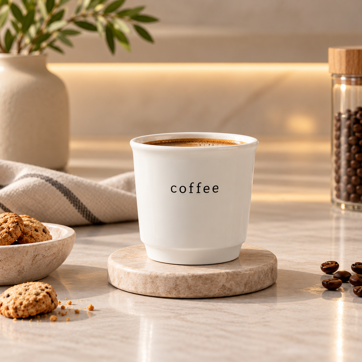 Karaca Tomris Espresso Cup 90 ml – White, 153.09.01.5395 1 Karaca Tomris Espresso Cup 90 ml – White, 153.09.01.5395