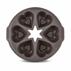 Alternative view of Karaca Crick Crack Harmony 6-Piece Heart-Shaped Silicone Muffin Mold, 153.09.01.6839