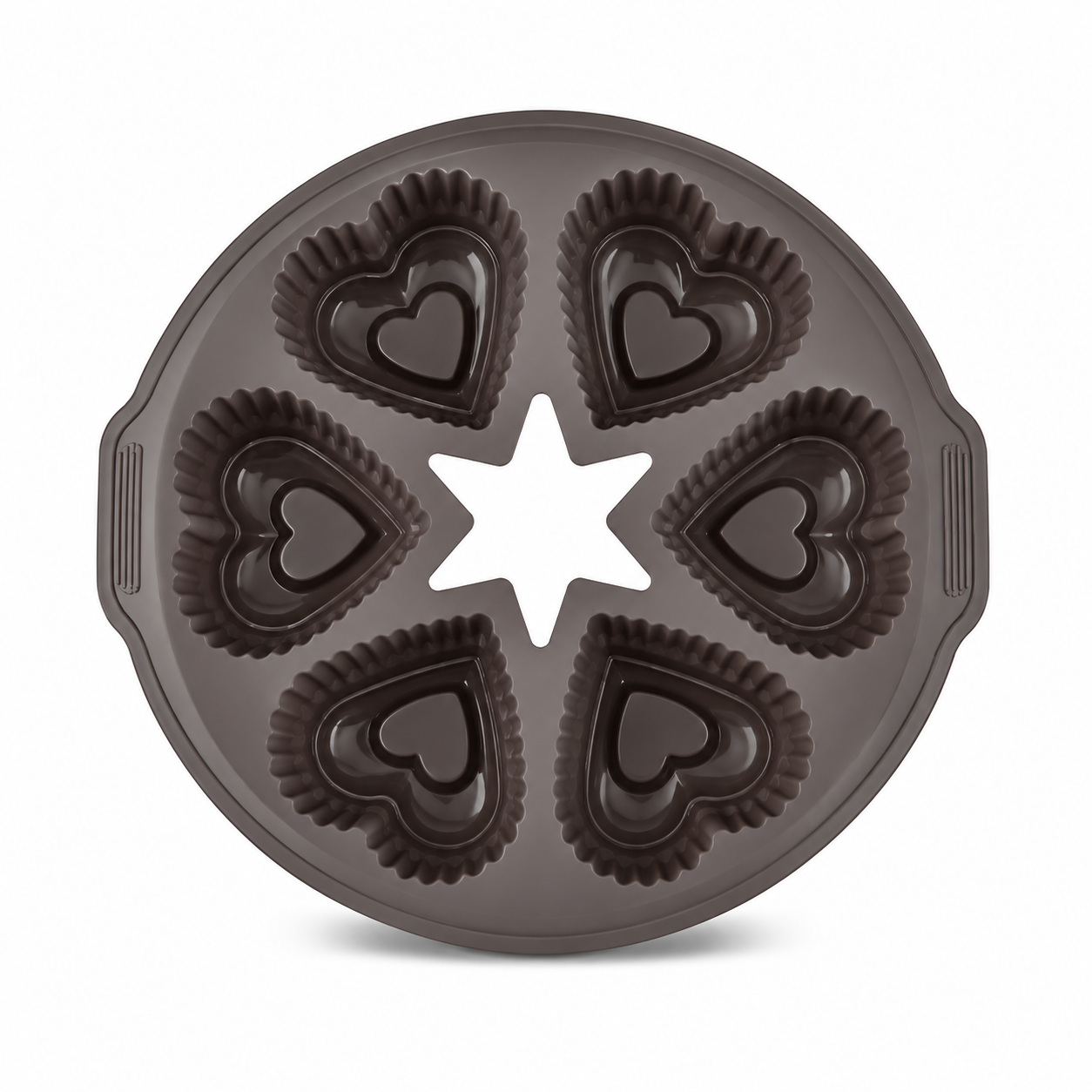 Karaca Crick Crack Harmony 6-Piece Heart-Shaped Silicone Muffin Mold, 153.09.01.6839 2 Karaca Crick Crack Harmony 6-Piece Heart-Shaped Silicone Muffin Mold, 153.09.01.6839 - Image 2