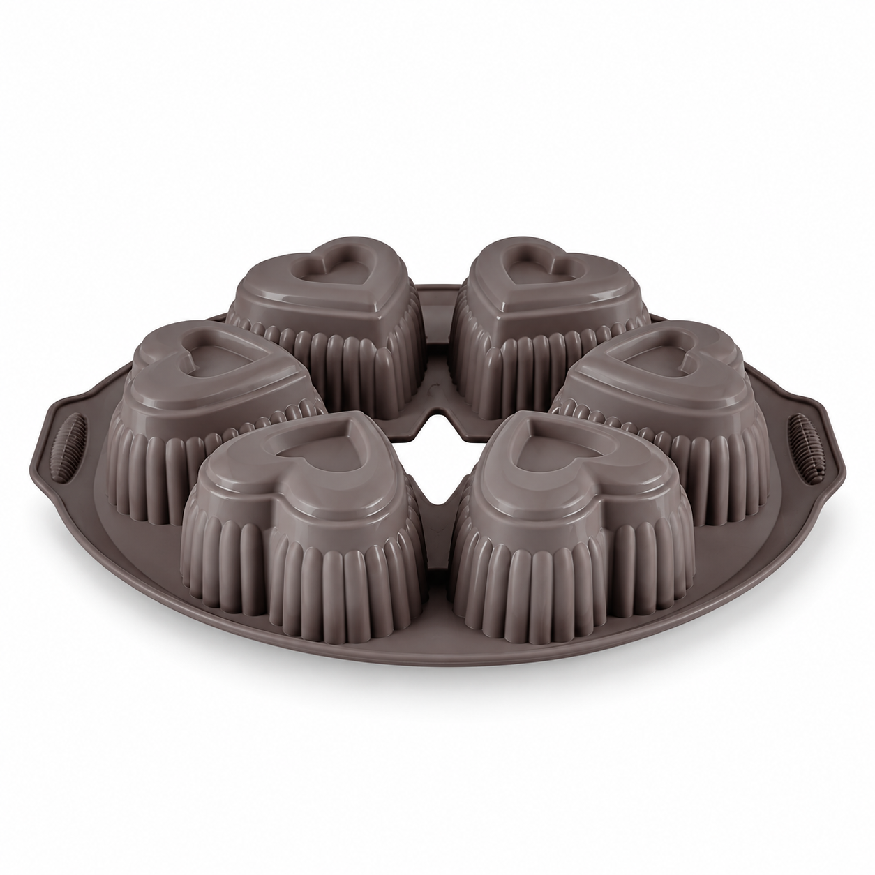 Karaca Crick Crack Harmony 6-Piece Heart-Shaped Silicone Muffin Mold, 153.09.01.6839 4 Karaca Crick Crack Harmony 6-Piece Heart-Shaped Silicone Muffin Mold, 153.09.01.6839 - Image 4