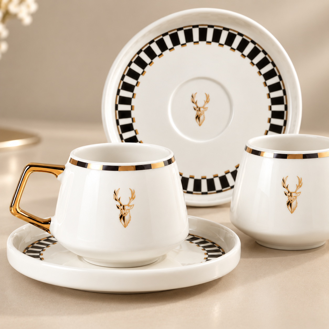 Karaca Aries 2-Piece Coffee Cup Set – 100 ml, 153.09.01.7740 3 Karaca Aries 2-Piece Coffee Cup Set – 100 ml, 153.09.01.7740 - Image 3