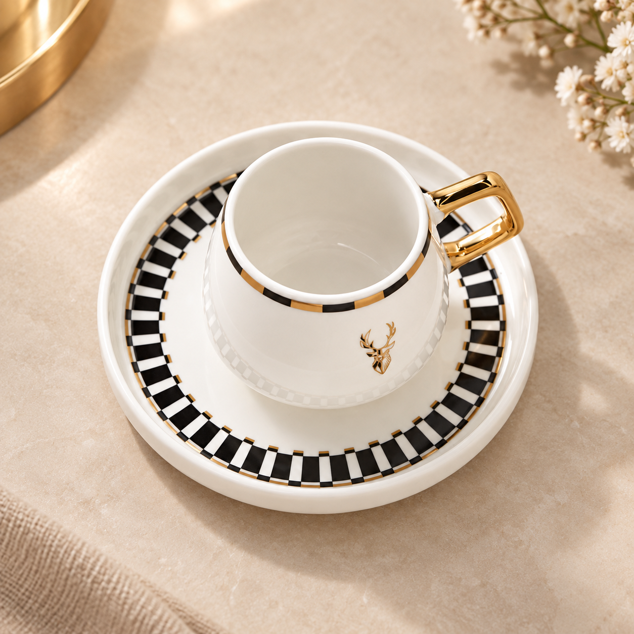 Karaca Aries 2-Piece Coffee Cup Set – 100 ml, 153.09.01.7740 4 Karaca Aries 2-Piece Coffee Cup Set – 100 ml, 153.09.01.7740 - Image 4