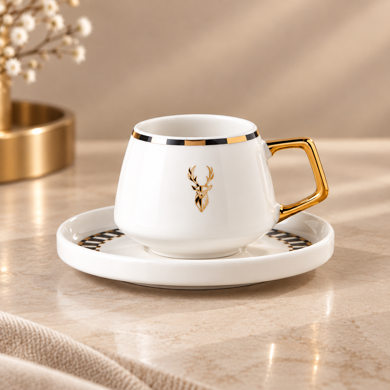 Karaca Aries 2-Piece Coffee Cup Set – 100 ml, 153.09.01.7740 6 Karaca Aries 2-Piece Coffee Cup Set – 100 ml, 153.09.01.7740 - Image 6
