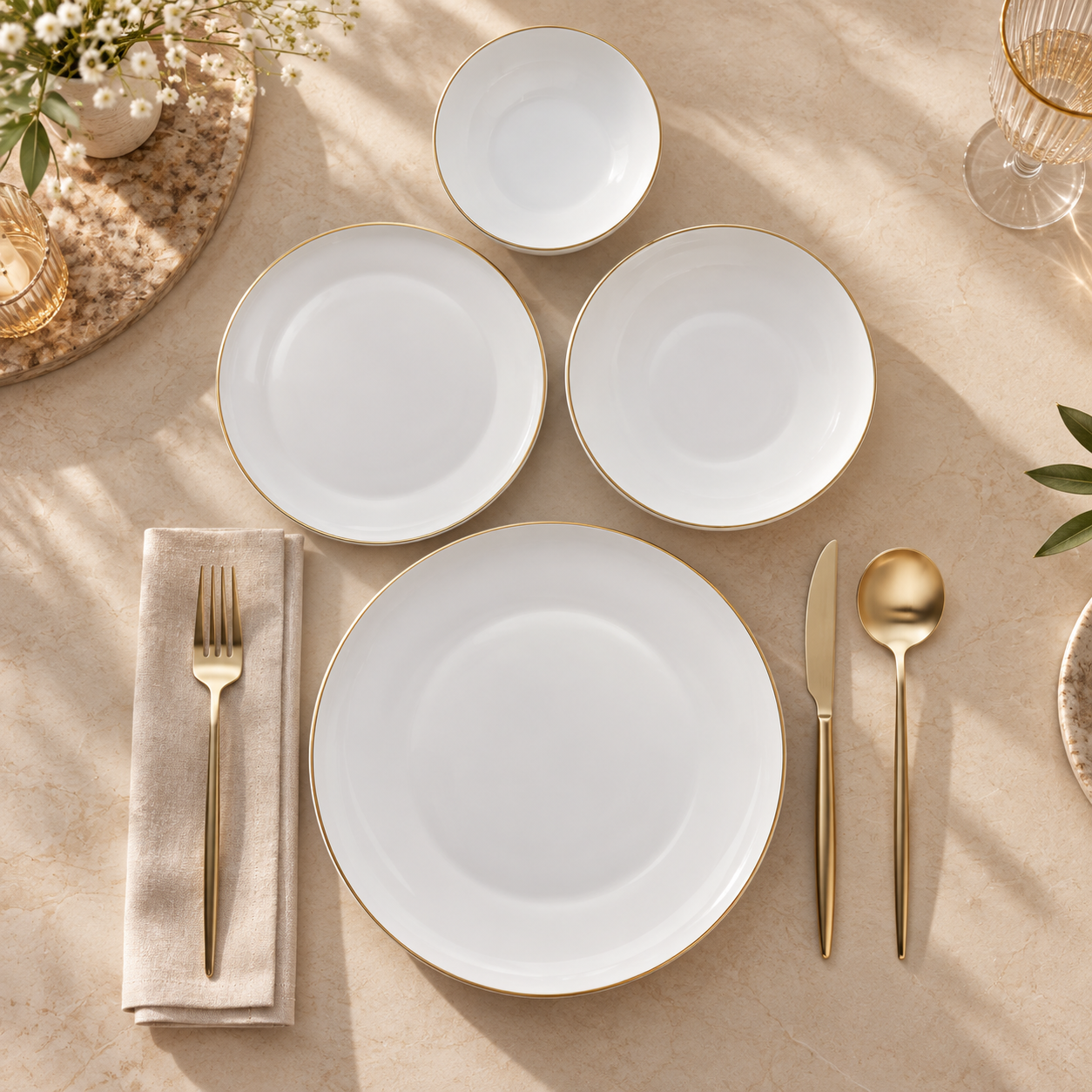 Karaca Stream Bone Saturn 24-Piece Dinner Set for 6 People, 153.09.01.9367 4 Karaca Stream Bone Saturn 24-Piece Dinner Set for 6 People, 153.09.01.9367 - Image 4