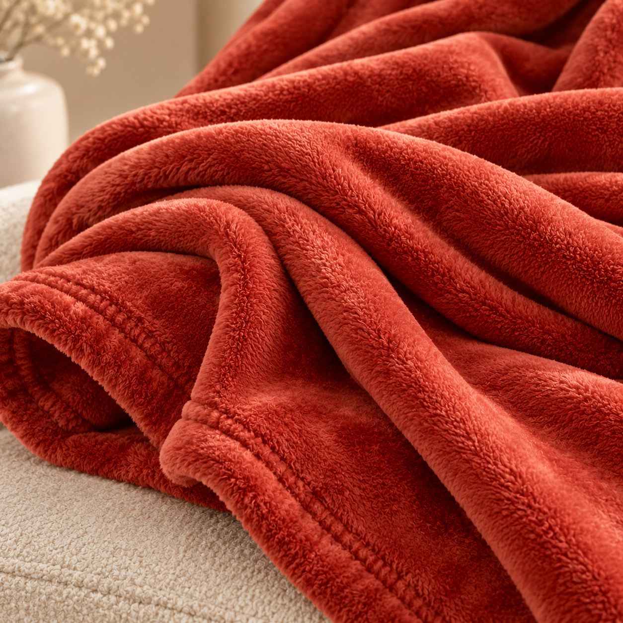 Karaca Home Fiona Welsoft TV Blanket 130 x 180 cm – Terracotta, 200.21.01.0277 2 Karaca Home Fiona Welsoft TV Blanket 130 x 180 cm – Terracotta, 200.21.01.0277 - Image 2