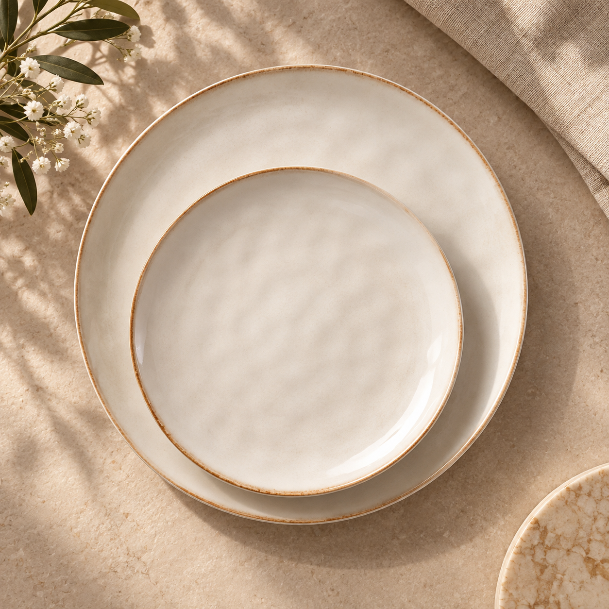 Karaca Aria 24-Piece Reactive Glaze Dinner Set for 6 People, Beige, 800.01.01.0814 4 Karaca Aria 24-Piece Reactive Glaze Dinner Set for 6 People, Beige, 800.01.01.0814 - Image 4