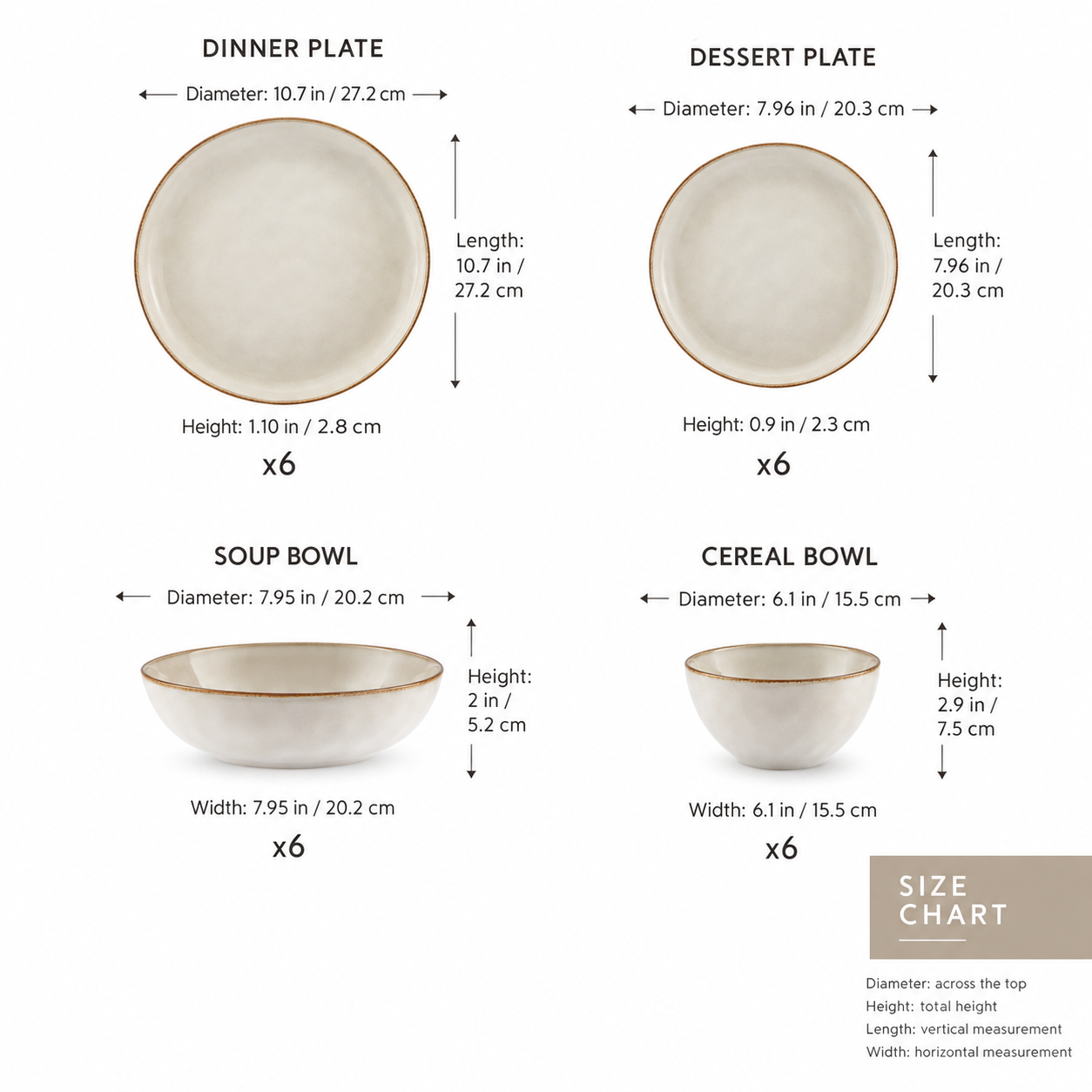 Karaca Aria 24-Piece Reactive Glaze Dinner Set for 6 People, Beige, 800.01.01.0814 7 Karaca Aria 24-Piece Reactive Glaze Dinner Set for 6 People, Beige, 800.01.01.0814 - Image 7