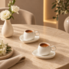Karaca Streamline Tribe 2-Piece Coffee Cup Set – 90 ml, 8683650325048 7 Karaca Streamline Tribe 2-Piece Coffee Cup Set – 90 ml, 8683650325048 - Image 4