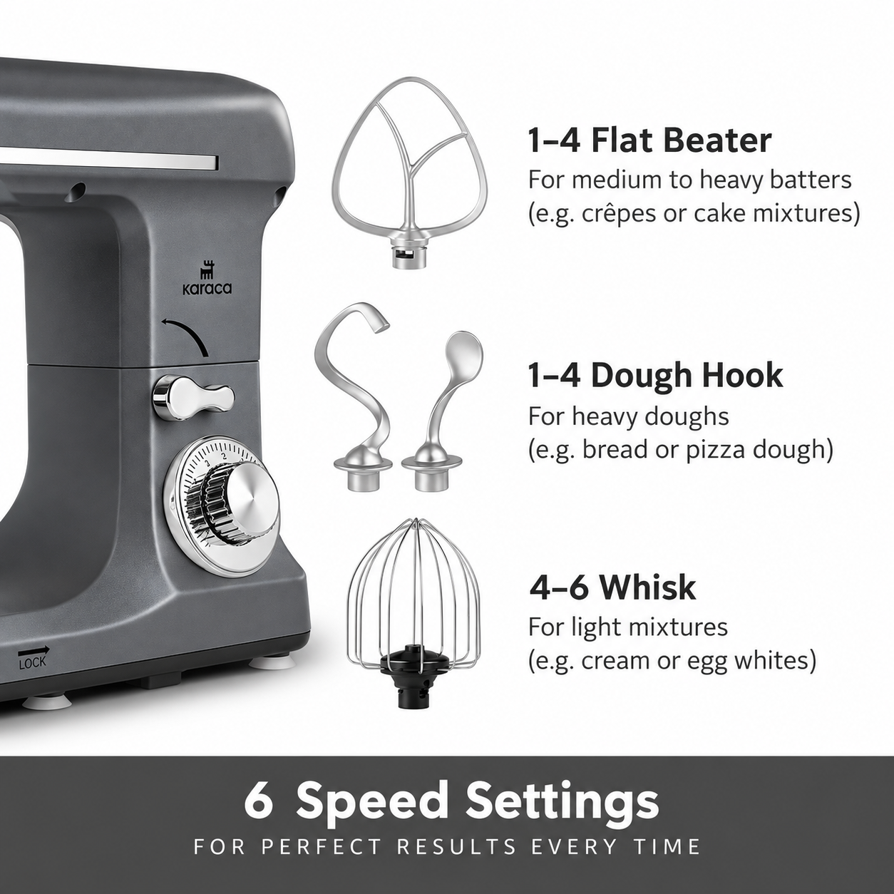 Karaca Blendburst Kitchen Chef 1400W, Grey, 8683650327523 4 Karaca Blendburst Kitchen Chef 1400W, Grey, 8683650327523 - Image 4