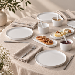 Alternative view of Karaca Forever Bone Bomo 22-Piece Breakfast Set for 6 People, 8683650336570