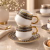 Karaca Belgin 6-Piece Coffee Cup Set 90 ml – Service for 6 People, 8683650338727 8 Karaca Belgin 6-Piece Coffee Cup Set 90 ml – Service for 6 People, 8683650338727 - Image 3