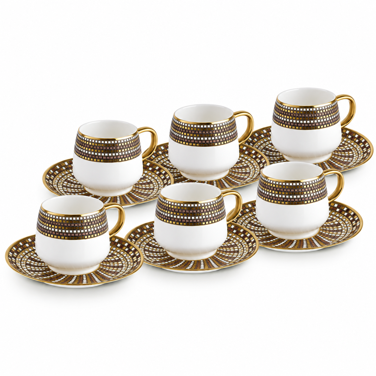 Karaca Belgin 6-Piece Coffee Cup Set 90 ml – Service for 6 People, 8683650338727 6 Karaca Belgin 6-Piece Coffee Cup Set 90 ml – Service for 6 People, 8683650338727 - Image 6