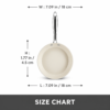 Karaca Swiss Crystal Almond Cream Non-Stick Induction Pan with Stainless Steel Handle 22 cm, 8683650355519 - Image 8