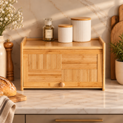 Karaca Massimo Bamboo Bread Box, 8683650374374