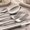 Karaca Tivoli 30-Piece Stainless Steel Cutlery Set for 6 People, Silver, 8683650380993 - Image 3
