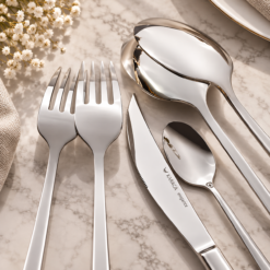 Alternative view of Karaca Tivoli 30-Piece Stainless Steel Cutlery Set for 6 People, Silver, 8683650380993