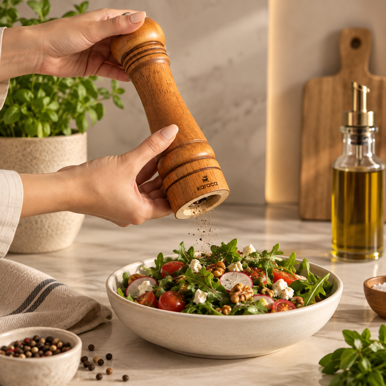 Karaca Naturegrind Wooden Spice Mill, 8683650426721 2 Karaca Naturegrind Wooden Spice Mill, 8683650426721 - Image 2
